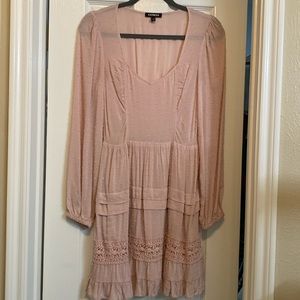 Express pink dress